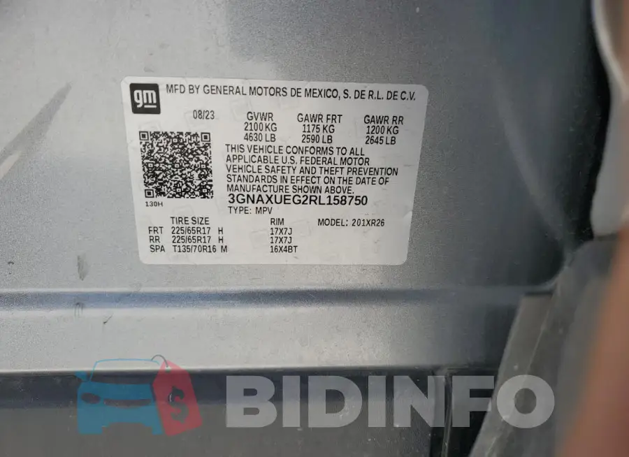 3GNAXUEG2RL158750 Photo# 14