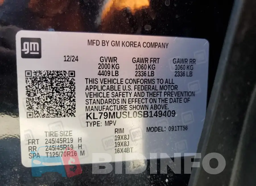 KL79MUSL0SB149409 Photo# 12