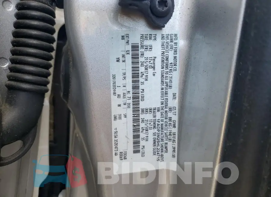 1FADP3M25HL224715 Photo# 12