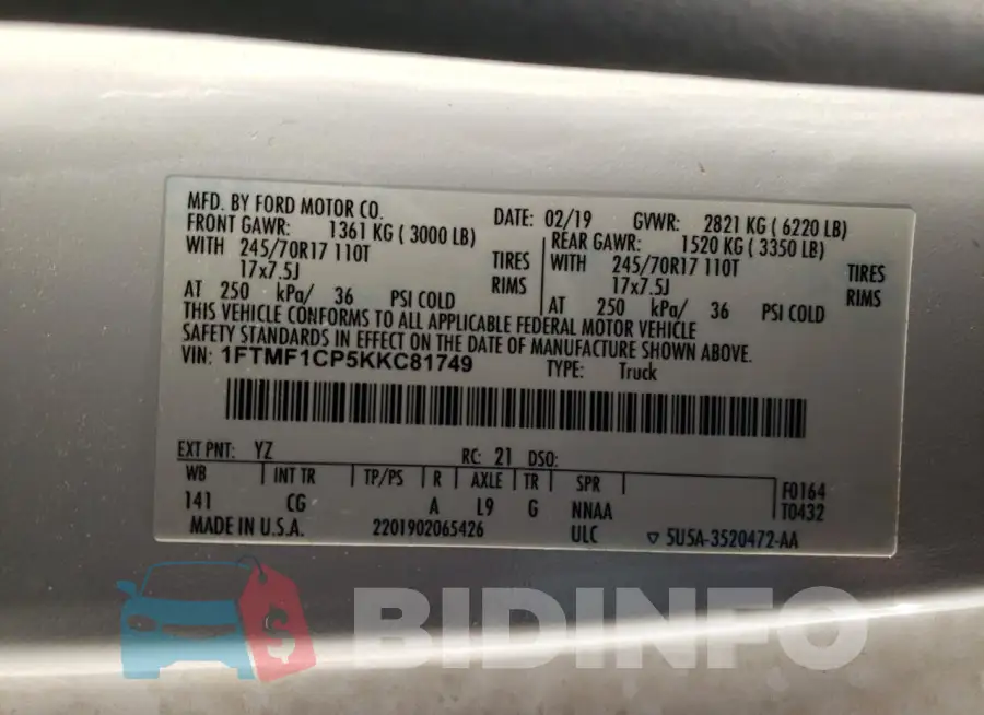 1FTMF1CP5KKC81749 Photo# 12