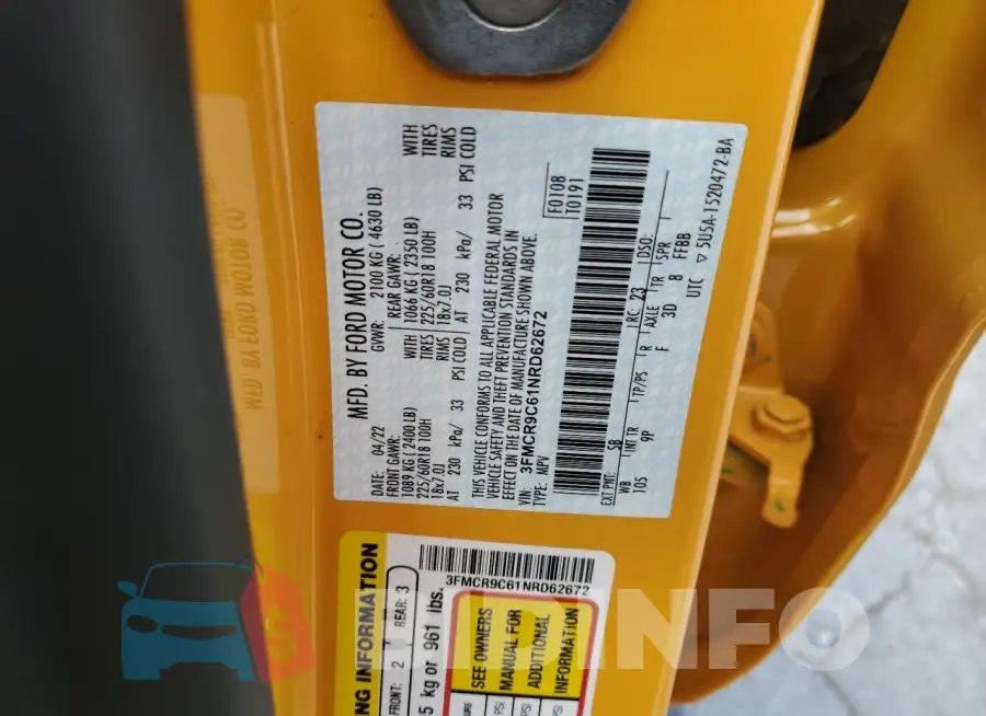 3FMCR9C61NRD62672 Photo# 14