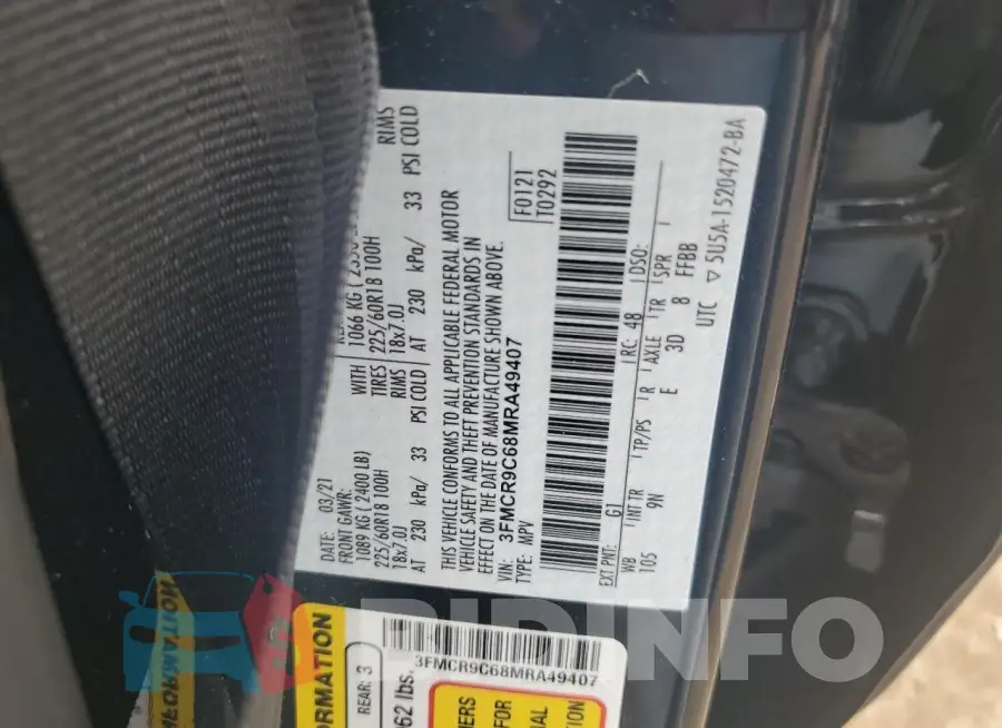 3FMCR9C68MRA49407 Photo# 13