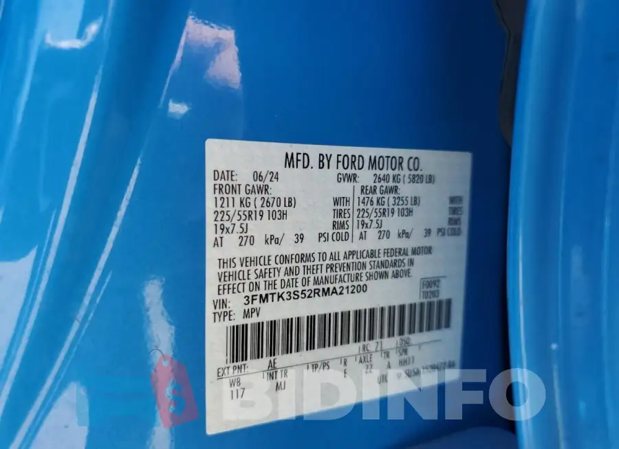 3FMTK3S52RMA21200 Photo# 12
