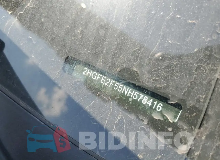 2HGFE2F55NH578416 Photo# 12