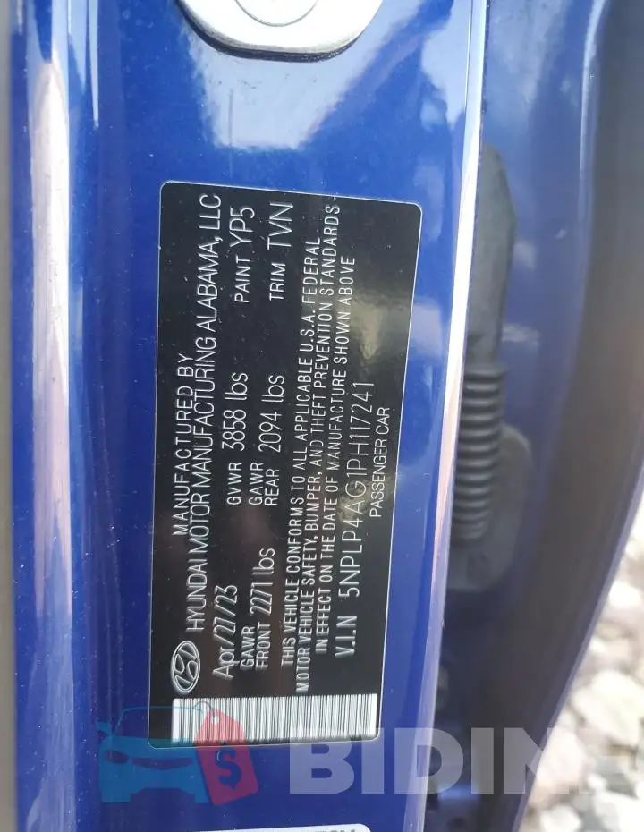 5NPLP4AG1PH117241 Photo# 13