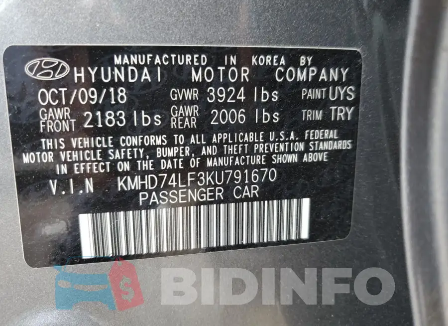 KMHD74LF3KU791670 Photo# 12