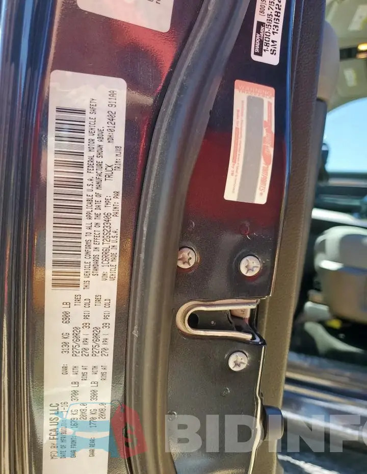 1C6RR6LT2GS233406 Photo# 12