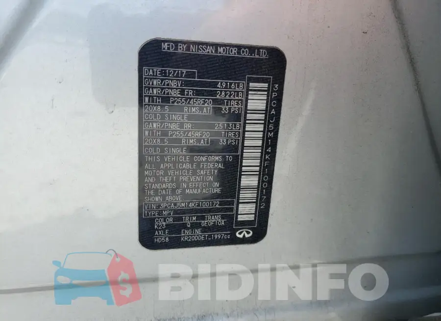 3PCAJ5M14KF100172 Photo# 13