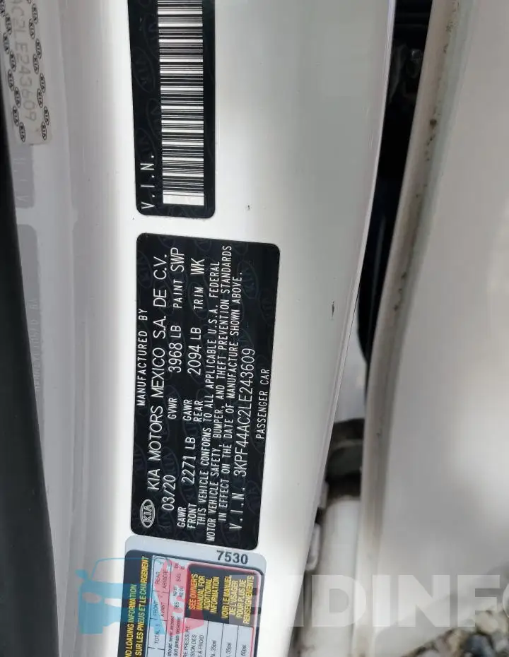 3KPF44AC2LE243609 Photo# 13