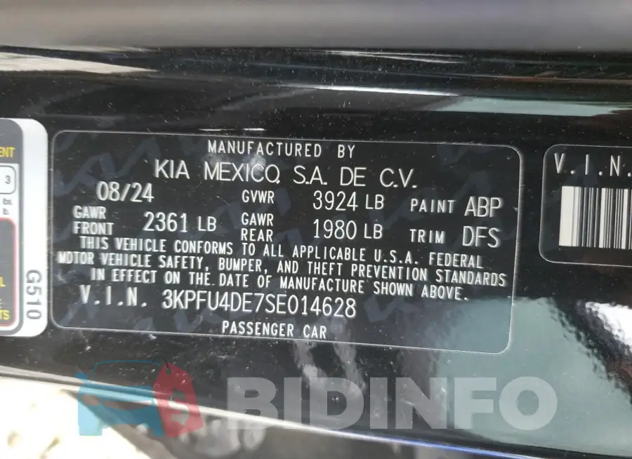 3KPFU4DE7SE014628 Photo# 13
