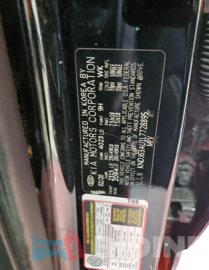 KNDJ63AU1L7728895 Photo# 13