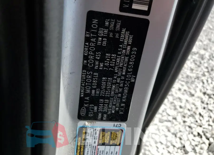 KNDMB5C10L6580039 Photo# 13