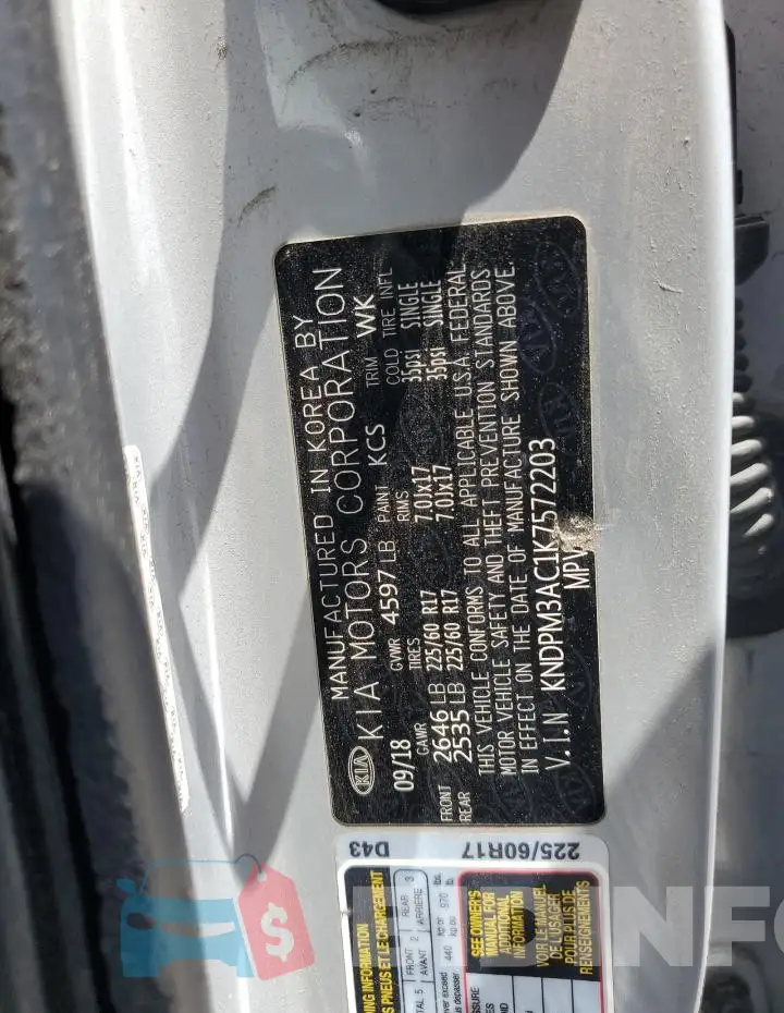 KNDPM3AC1K7572203 Photo# 13