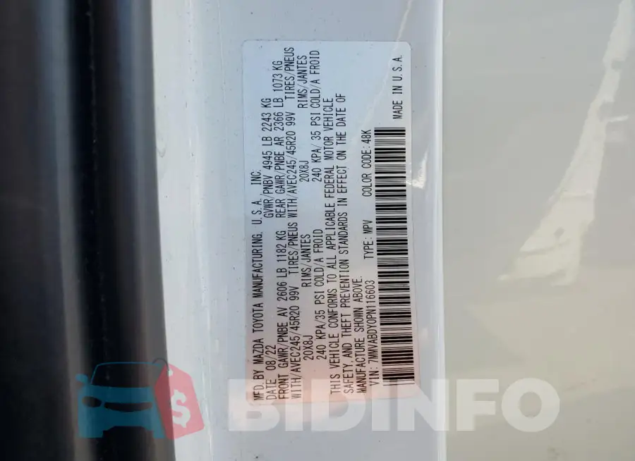 7MMVABDY0PN116603 Photo# 13