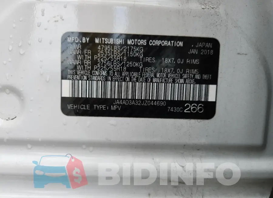 JA4AD3A32JZ044690 Photo# 13