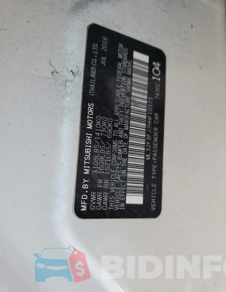 ML32F3FJ7HHF10373 Photo# 12