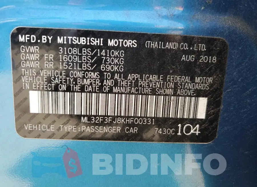 ML32F3FJ8KHF00331 Photo# 12