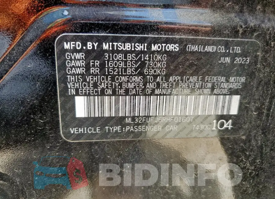 ML32FUFJ6RHF01607 Photo# 12