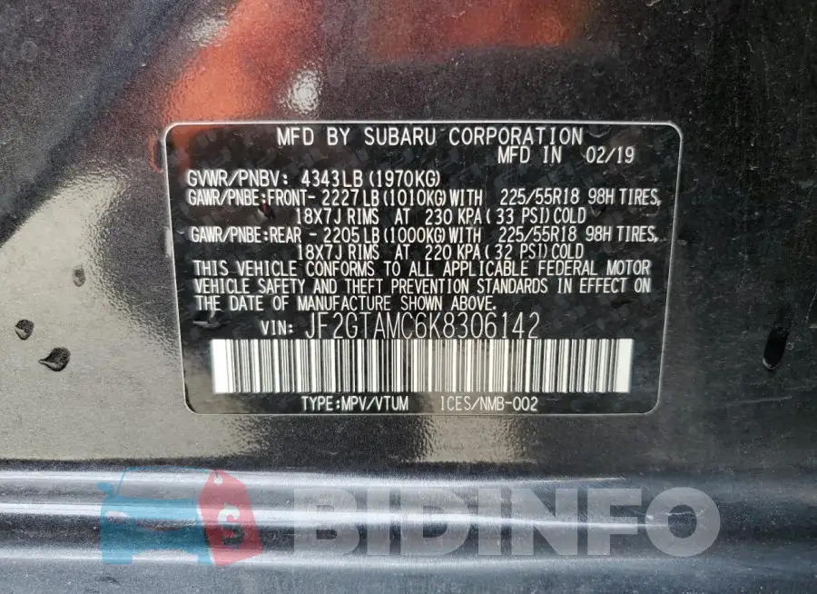 JF2GTAMC6K8306142 Photo# 14