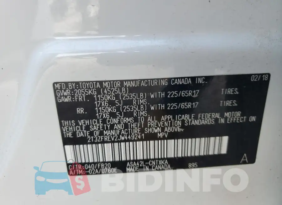 2T3ZFREV2JW449241 Photo# 13