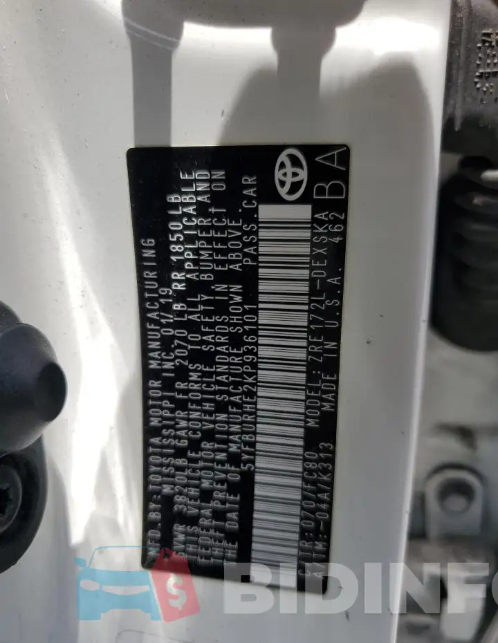 5YFBURHE2KP936101 Photo# 13