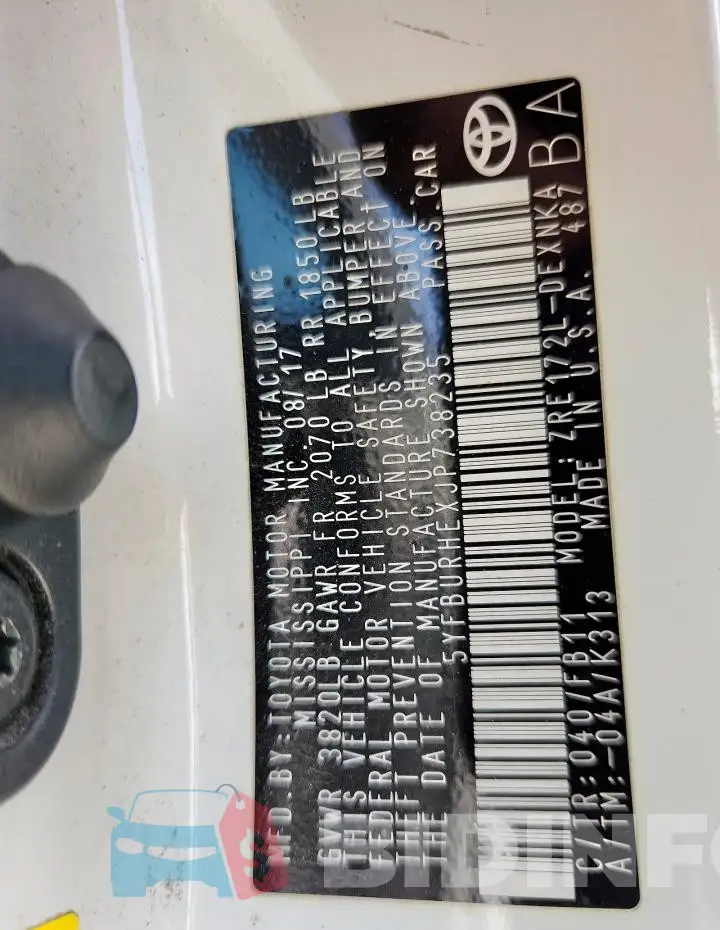 5YFBURHEXJP738235 Photo# 12