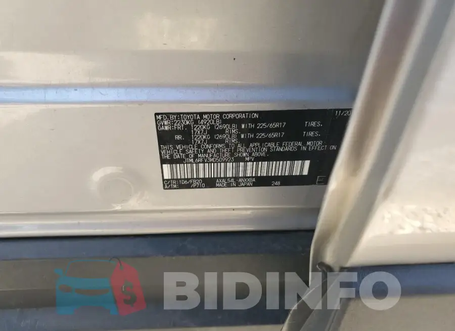 JTML6RFV3MD509923 Photo# 13