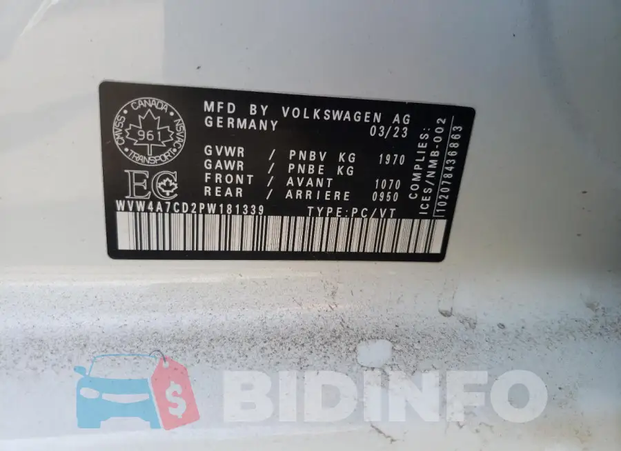 WVW4A7CD2PW181339 Photo# 12