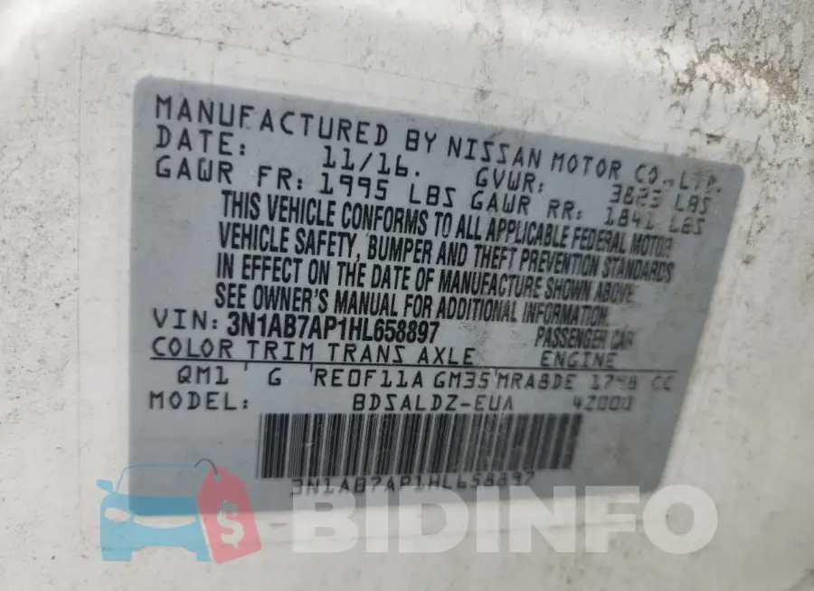 3N1AB7AP1HL658897 Photo# 12