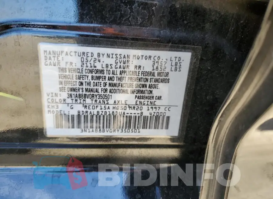 3N1AB8BV0RY350501 Photo# 12
