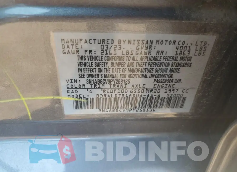 3N1AB8CV9PY258136 Photo# 12
