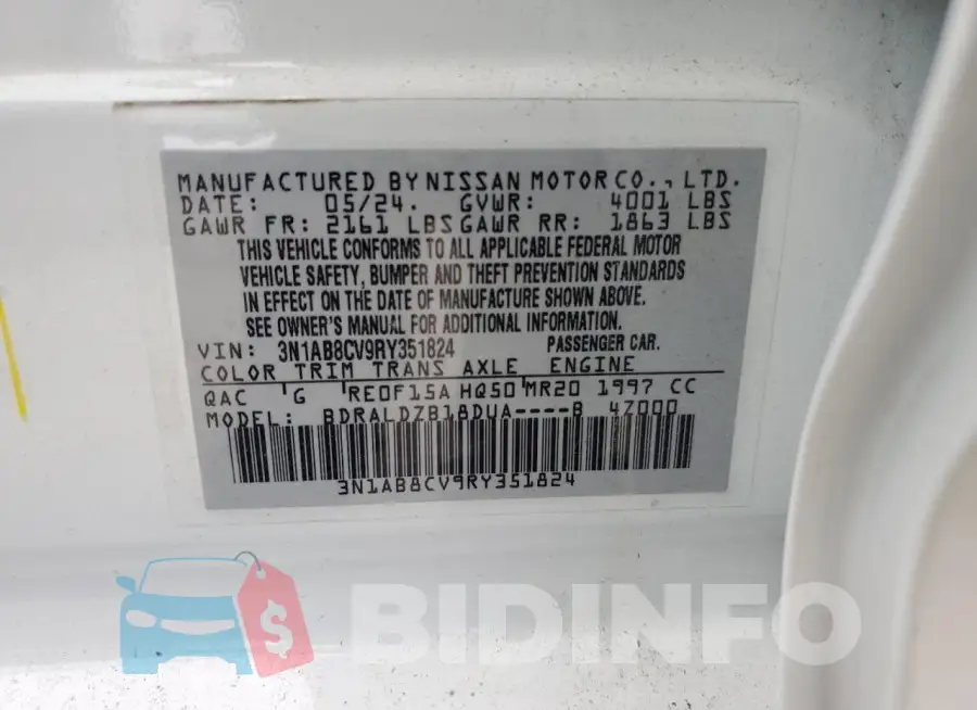 3N1AB8CV9RY351824 Photo# 13