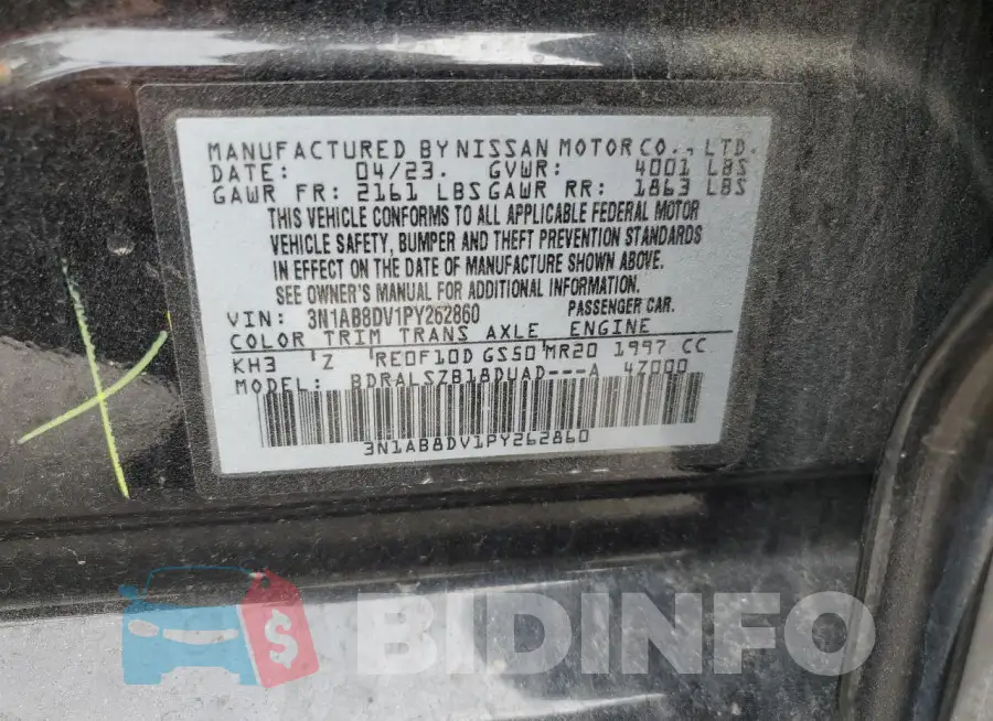 3N1AB8DV1PY262860 Photo# 12