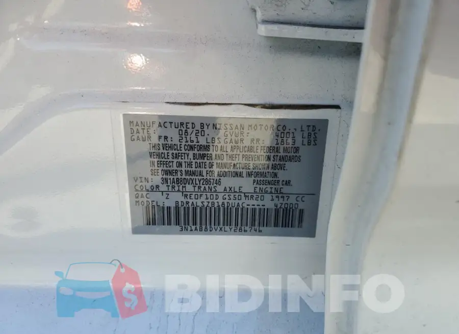 3N1AB8DVXLY286746 Photo# 12