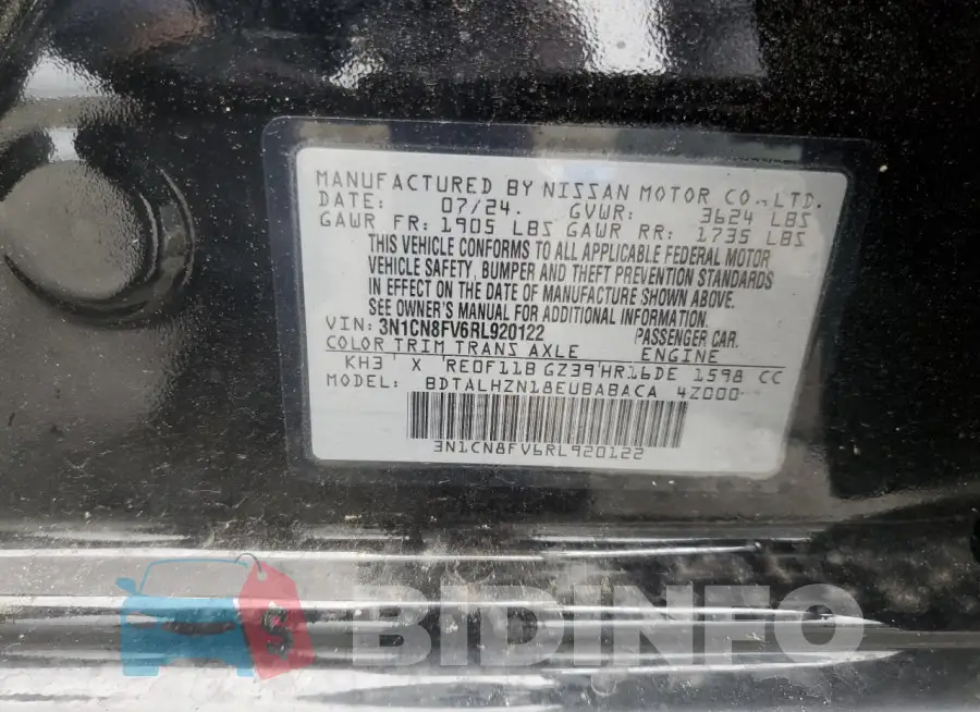 3N1CN8FV6RL920122 Photo# 12