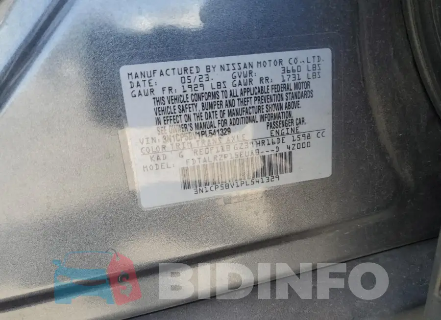 3N1CP5BV1PL541329 Photo# 13