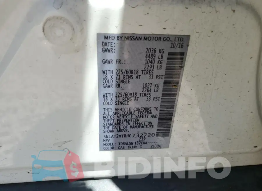 5N1AT2MT8HC732720 Photo# 14