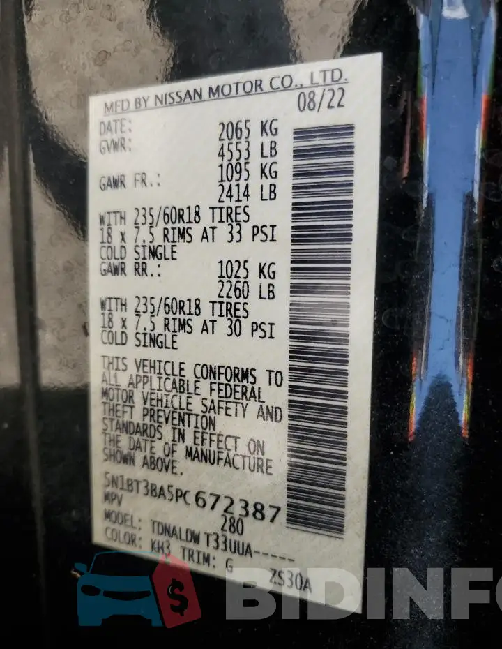 5N1BT3BA5PC672387 Photo# 13