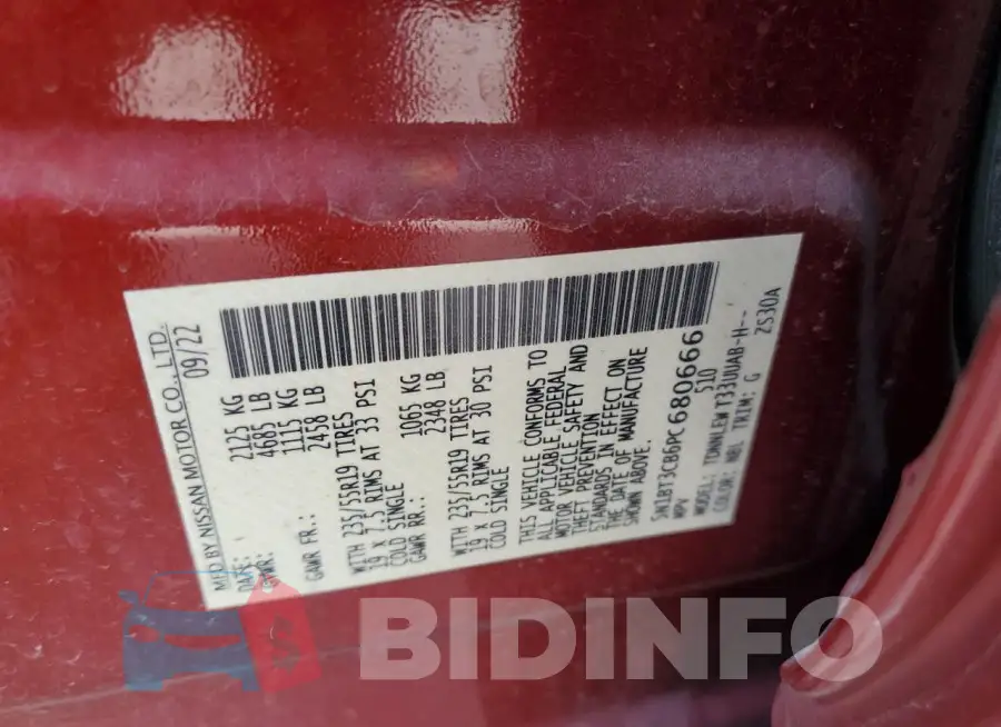 5N1BT3CB6PC680666 Photo# 13