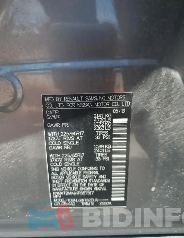 KNMAT2MV4KP557517 Photo# 13