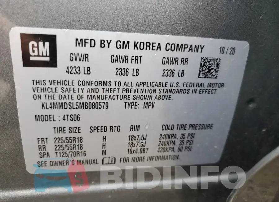 KL4MMDSL5MB080579 Photo# 14