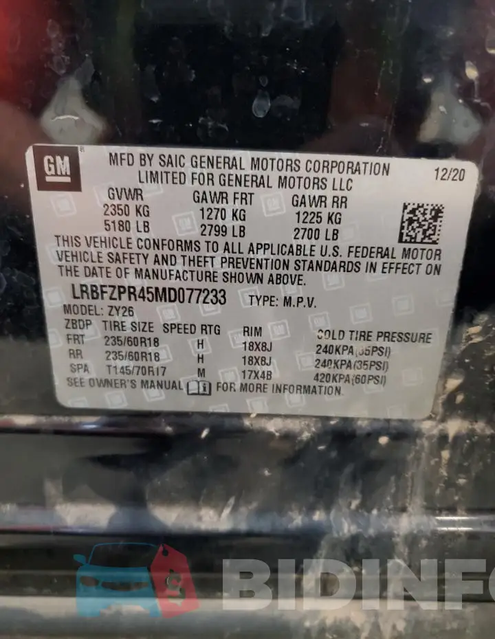 LRBFZPR45MD077233 Photo# 13