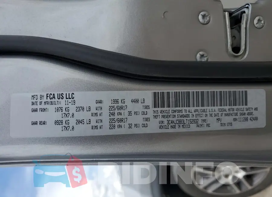 3C4NJCBB3LT152932 Photo# 14