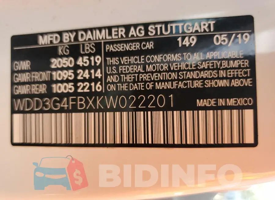 WDD3G4FBXKW022201 Photo# 12