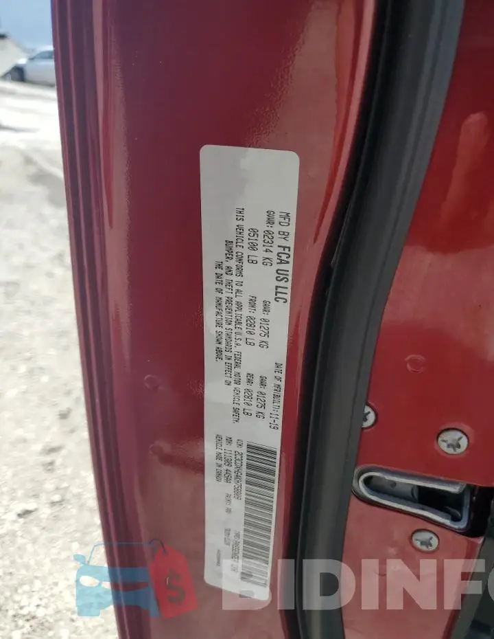 2C3CDXHG4KH758809 Photo# 12