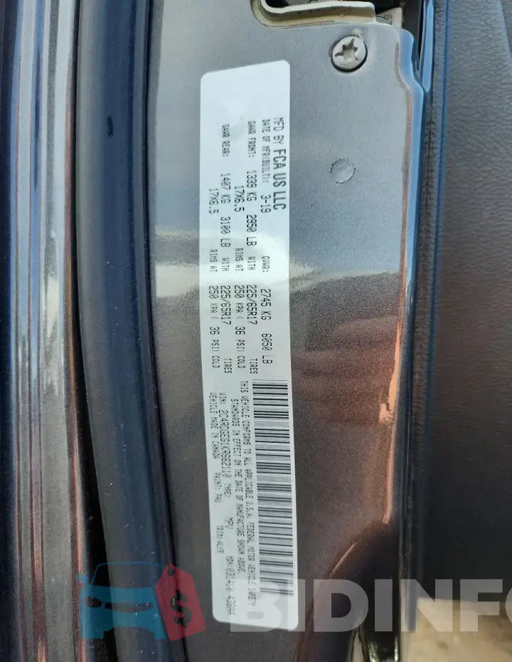 2C4RDGEG1KR662110 Photo# 13