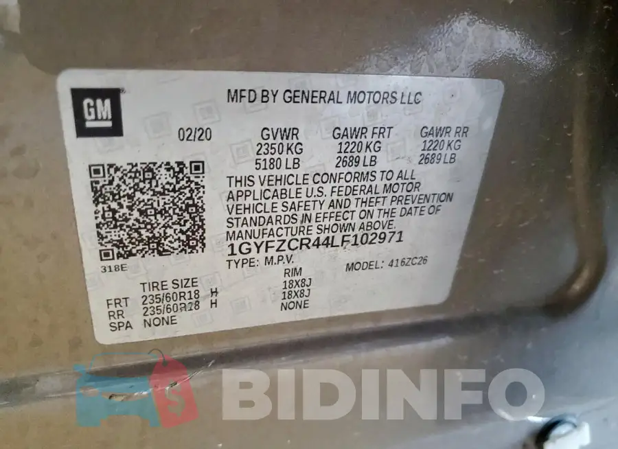1GYFZCR44LF102971 Photo# 14