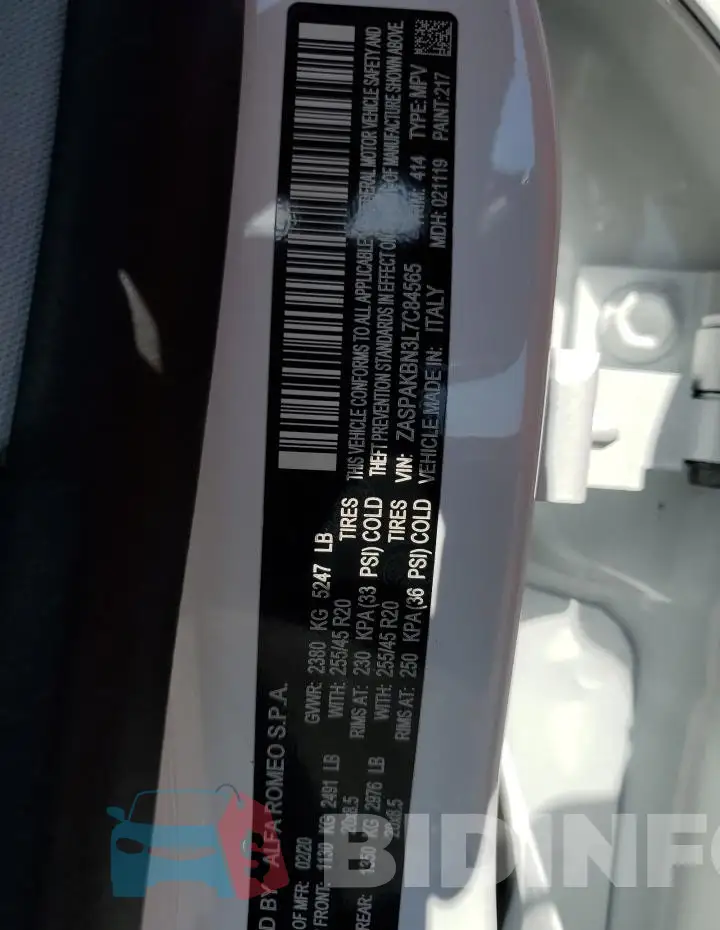 ZASPAKBN3L7C84565 Photo# 13