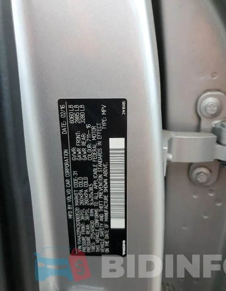 YV4A22PK2G1069520 Photo# 13