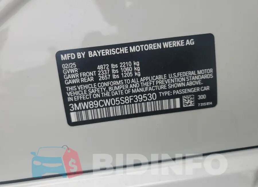 3MW89CW05S8F39530 Photo# 13